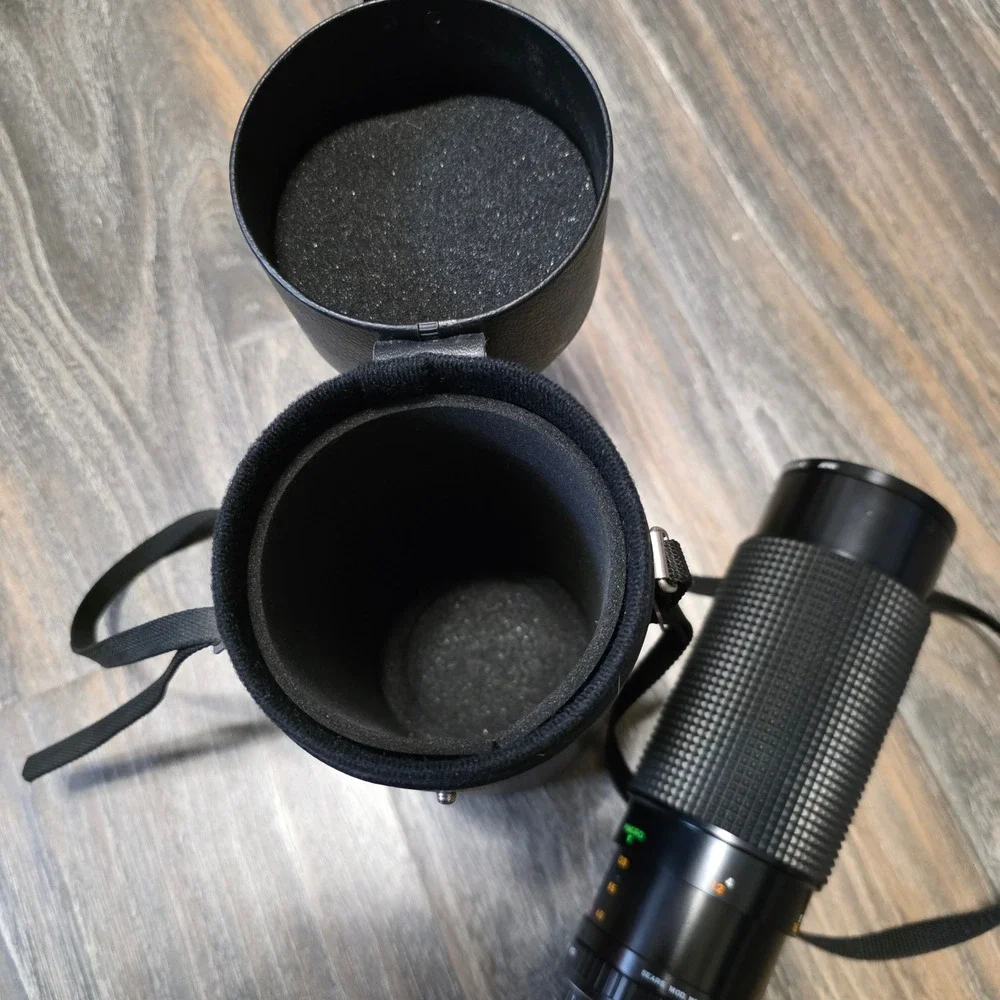 Sears 60-300mm f4.0-5.6 Auto Zoom Multi Coated Lens PK Mount Case Vivitar Filter